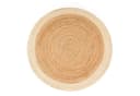 TT Home Teppich Rund Jute Elfenbein Cut-Outs Kurzflor Bild 5