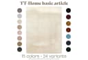 TT Home Teppich Kurzflor Creme Modernes Design Waschbar Bild 3