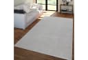 TT Home Teppich Rechteckig Silber Kurzflor Unifarben Modern Bild 1