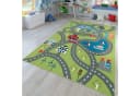 TT Home Kinderzimmer-Teppich Grün Großstadt-Motiv Polyamid Kurzflor Bild 2