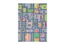 TT Home Kinderzimmer-Teppich Grau Polyamid Kurzflor Bild 1