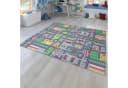 TT Home Kinderzimmer-Teppich Grau Polyamid Kurzflor Rutschfest Bild 2