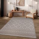 TT Home Teppich Läufer Beige-Braun Geometrisch In- & Outdoor Bild 1