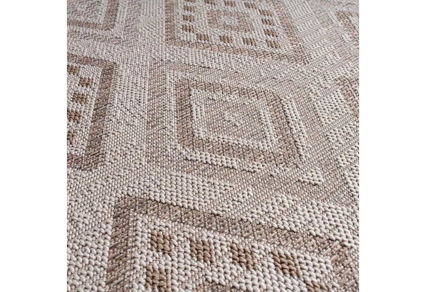 TT Home Teppich Läufer Beige-Braun Geometrisch In- & Outdoor - Bild 4