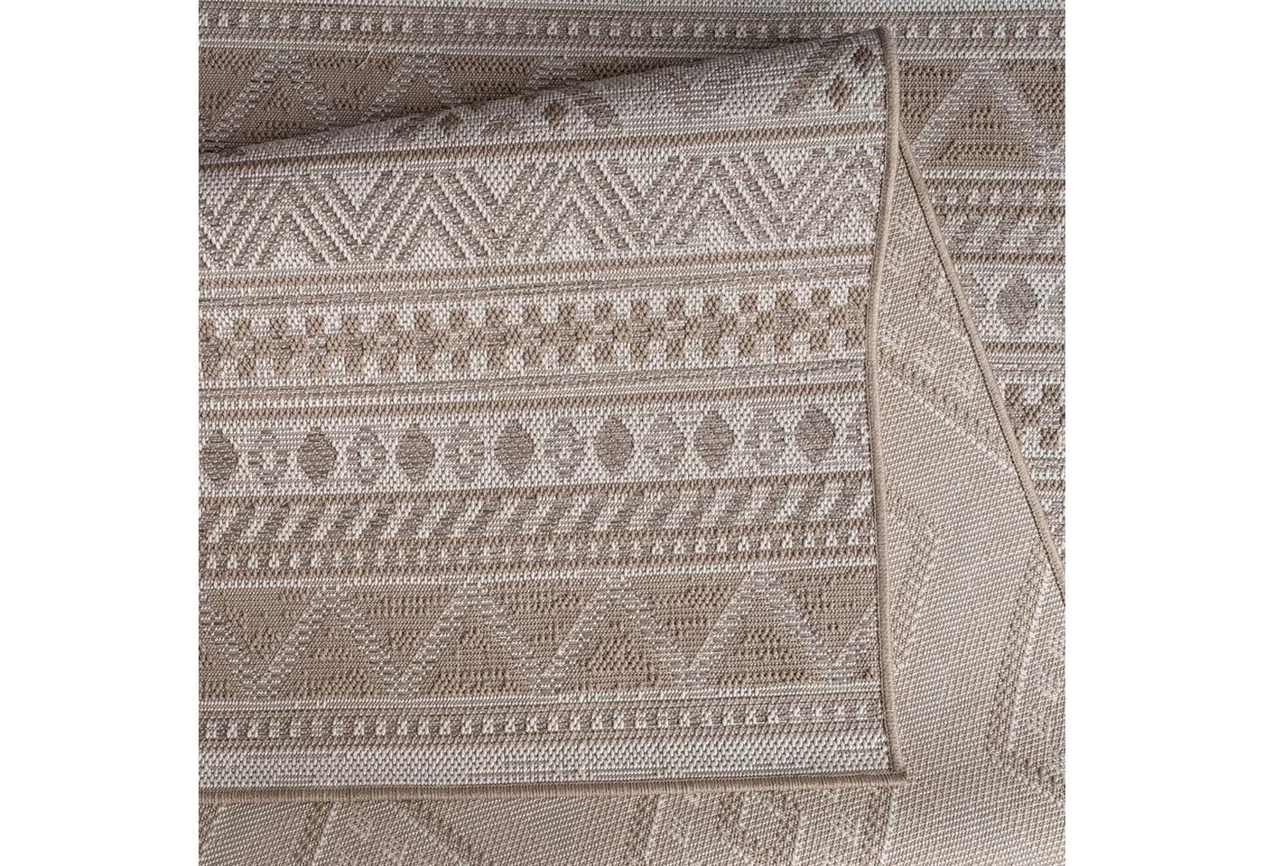 TT Home Teppich Läufer Beige-Braun Geometrisch In- & Outdoor - Bild 5