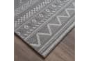 TT Home Teppich Grau Flachgewebe Geometrisch In- & Outdoor Bild 3