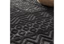 TT Home Teppich Rund Anthrazit 3D Boho In- & Outdoor Bild 1