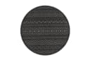 TT Home Teppich Rund Anthrazit 3D Boho In- & Outdoor Bild 2