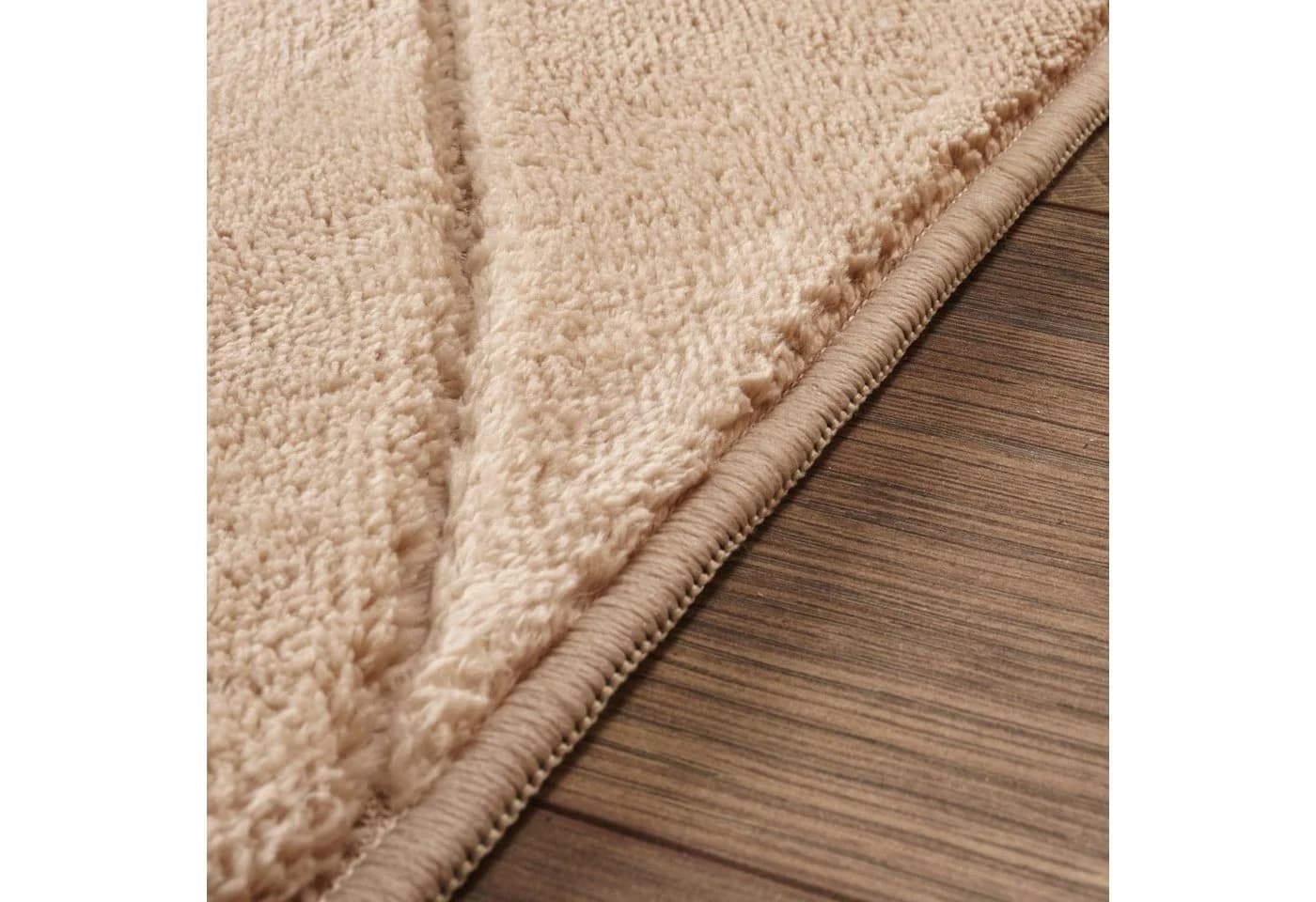 TT Home Teppich Kurzflor Beige Rautenmuster Skandinavisch