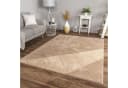 TT Home Teppich Kurzflor Beige Rautenmuster Skandinavisch Bild 2