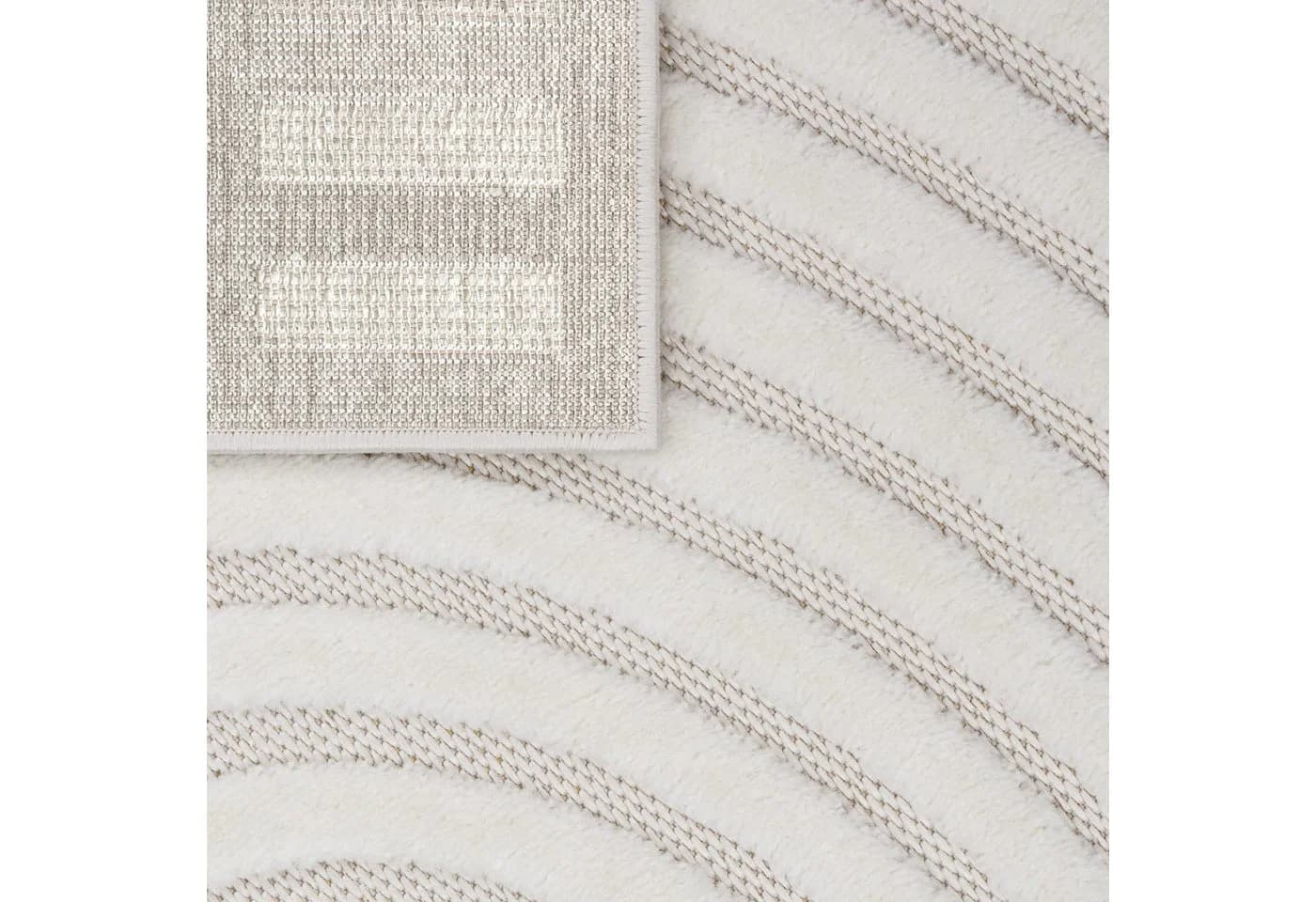 TT Home Teppich Creme Geometrisch Polypropylen - Bild 3