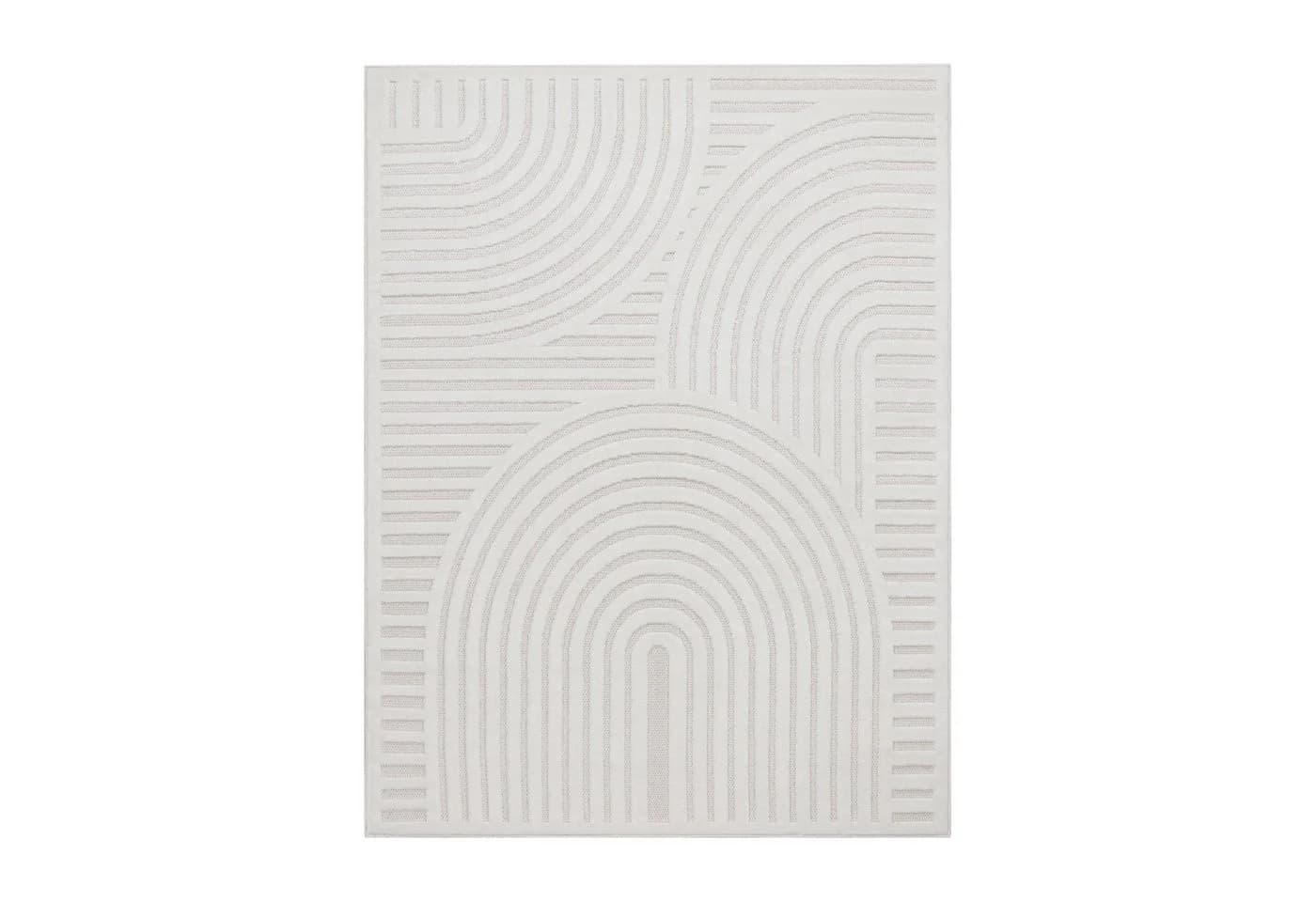 TT Home Teppich Creme Geometrisch Polypropylen - Bild 4