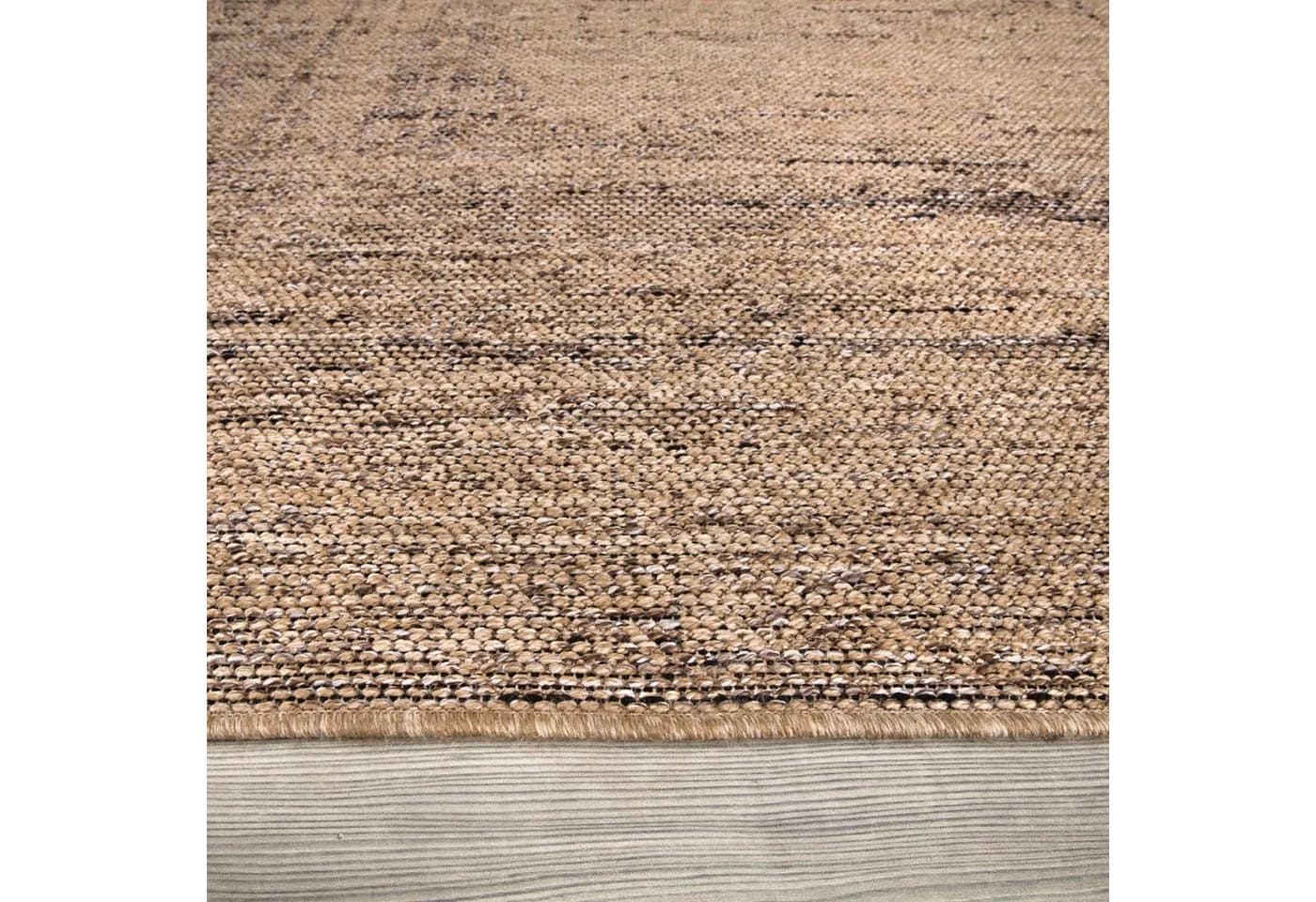 TT Home Teppich Diele Flur Küche Außenbereich Rechteckig 4 mm Waschbarer In-& Outdoorteppich Wetterfest Terrasse Uni Moderner Boho A