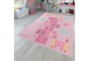 TT Home Kinderzimmer-Teppich Rosa Kurzflor Großstadt-Motiv Bild 2