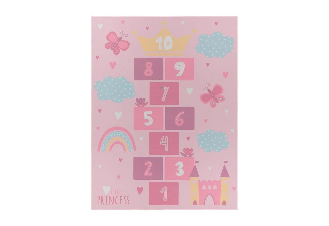 TT Home Kinderzimmer-Teppich Rosa Kurzflor Großstadt-Motiv - Bild 3