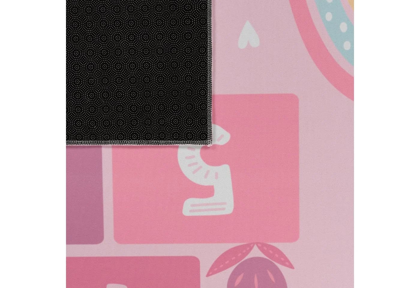 TT Home Kinderzimmer-Teppich Rosa Kurzflor Großstadt-Motiv - Bild 4