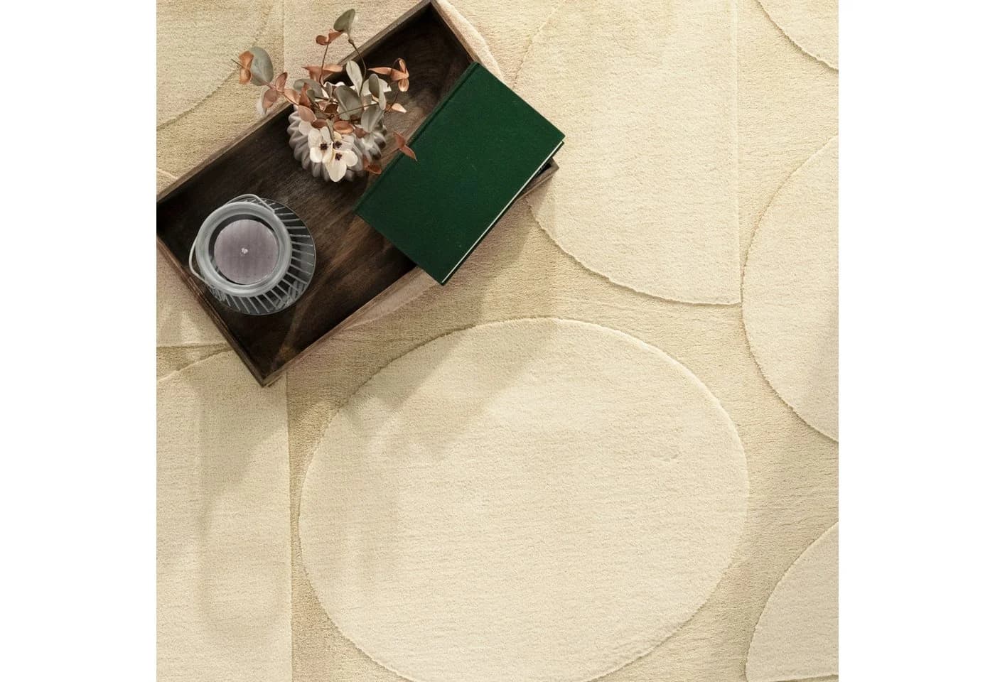 TT Home Teppich Diele Kurzflor Beige Geometrisch Skandi Boho - Bild 3