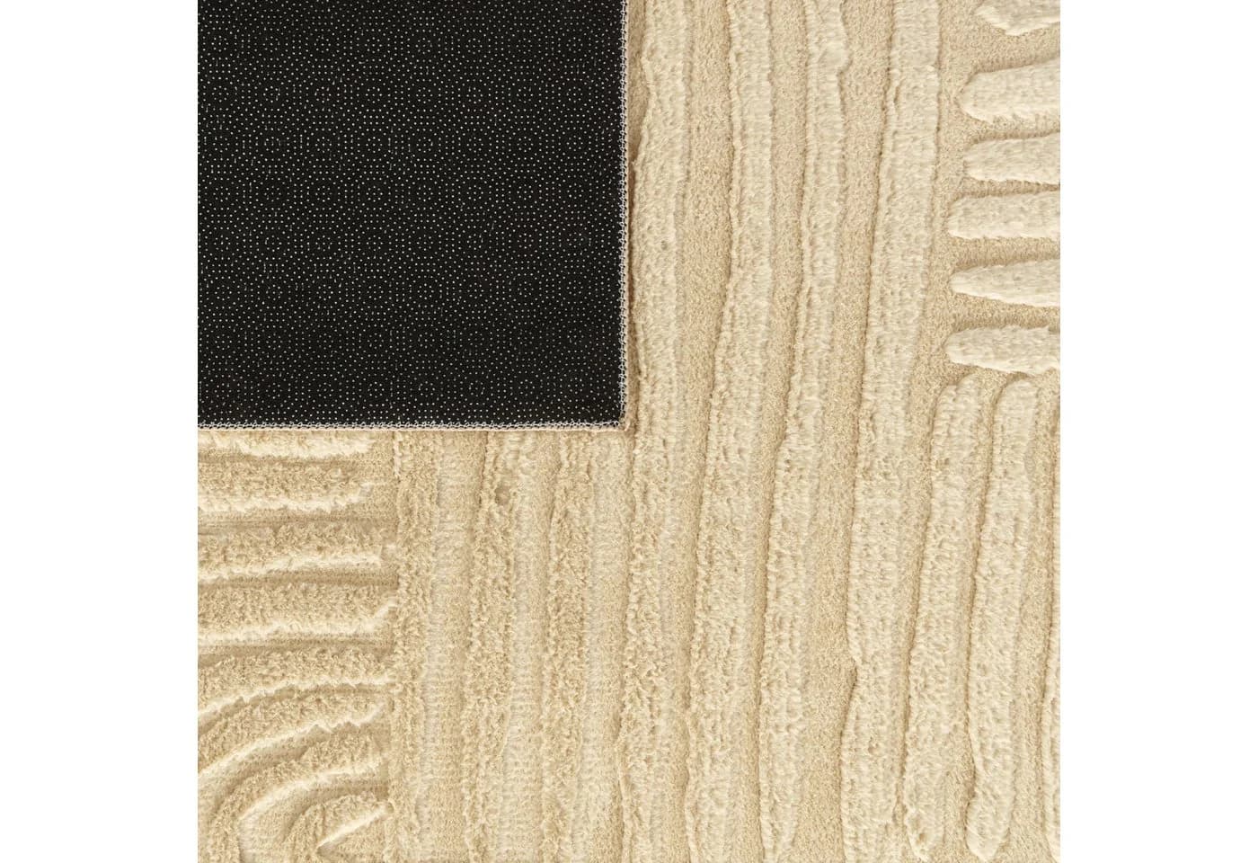 TT Home Teppich Diele Kurzflor Geometrisch Beige - Bild 4
