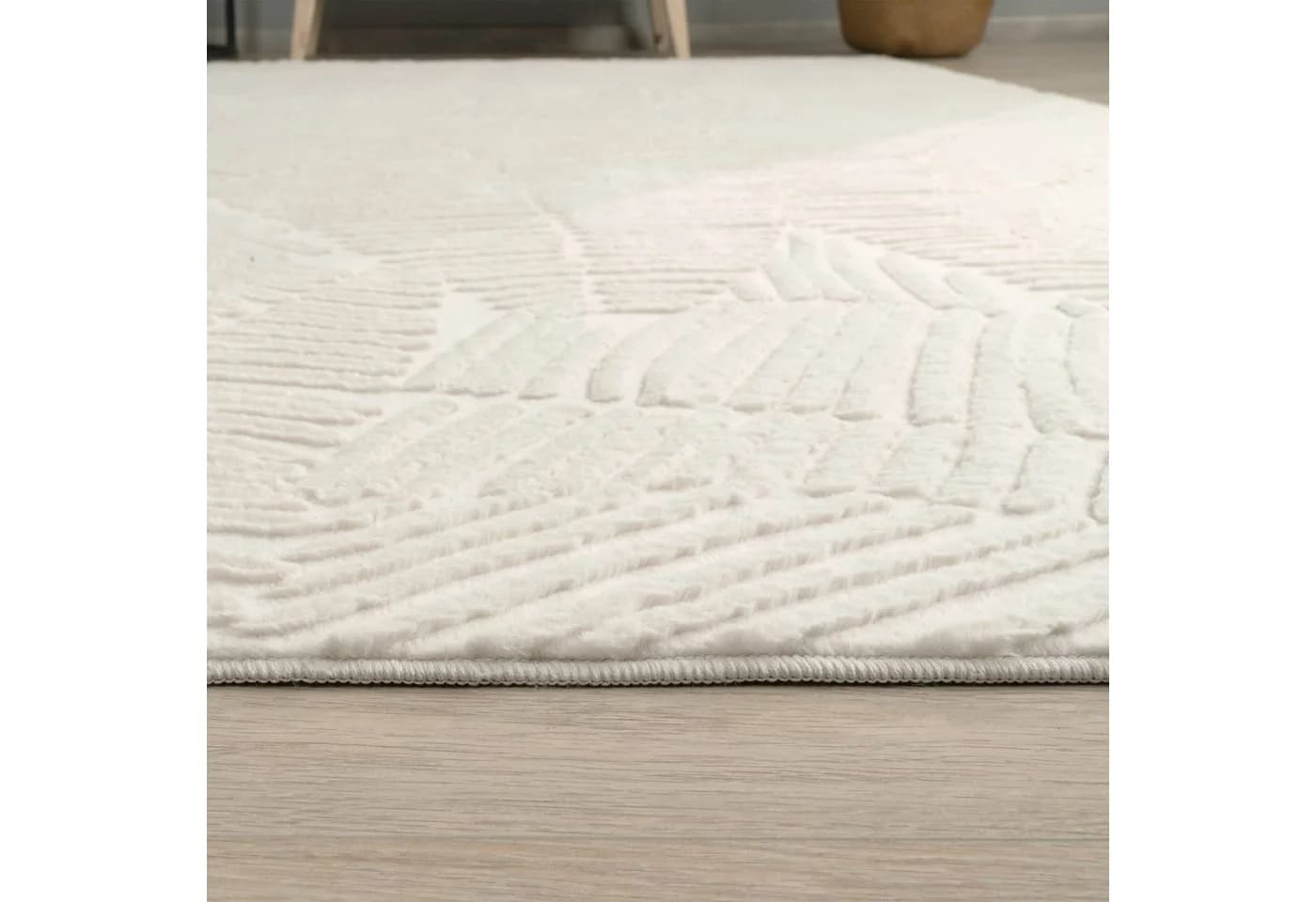TT Home Kurzflor Teppich Geometrisch Skandi Boho Grau Beige - Bild 5