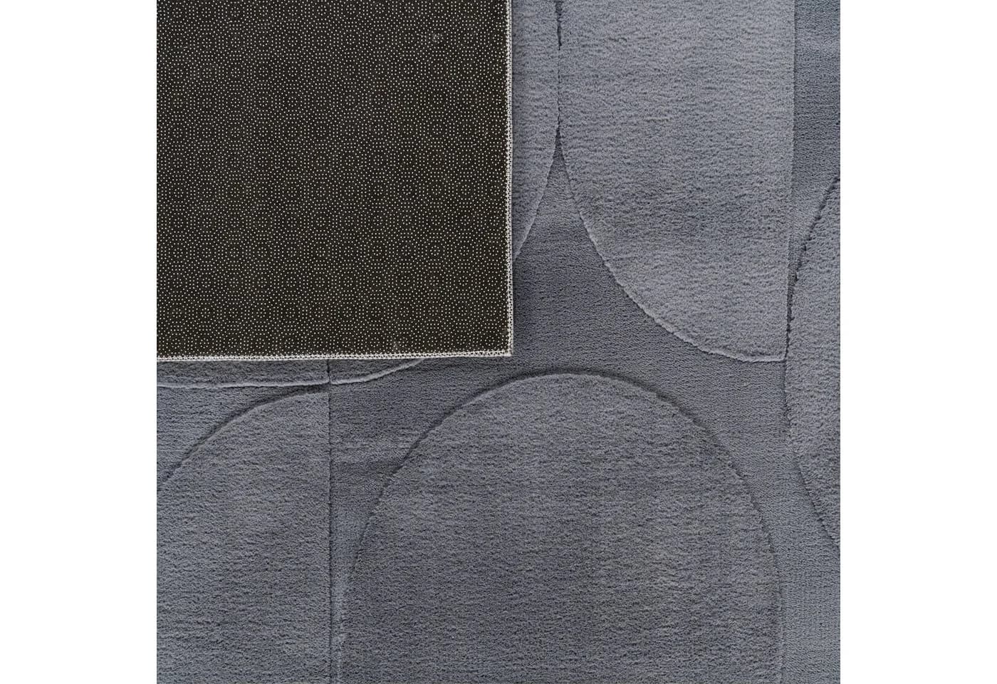 TT Home Teppich Kurzflor Grau Geometrisch Skandi