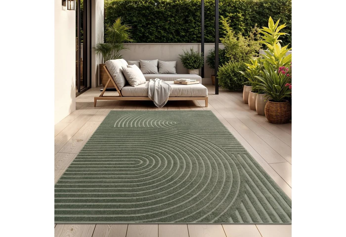 TT Home Teppich In-&Outdoorteppich Wetterfest Balkon - Bild 5