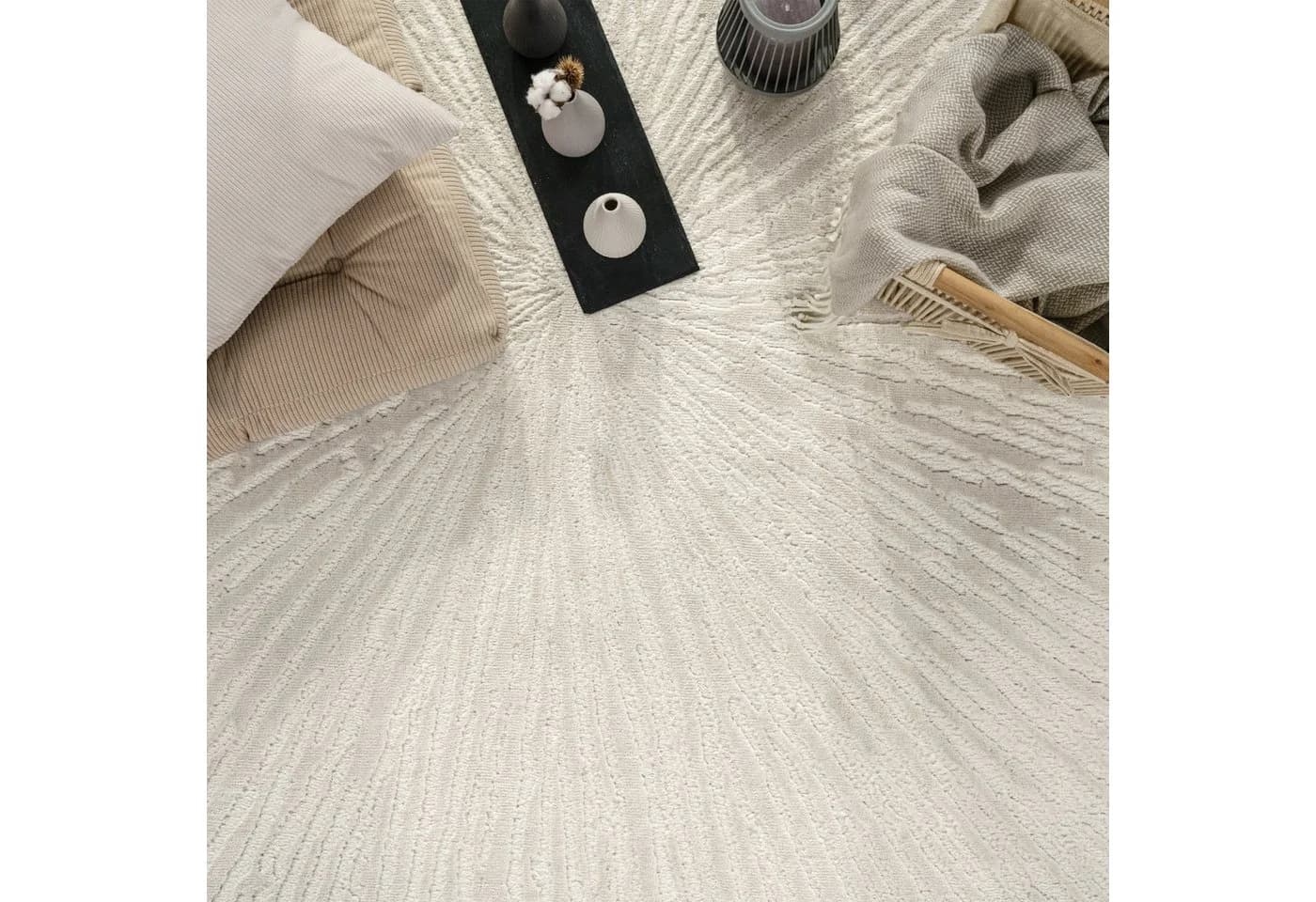 TT Home Teppich Kurzflor Beige Skandinavisch - Bild 4