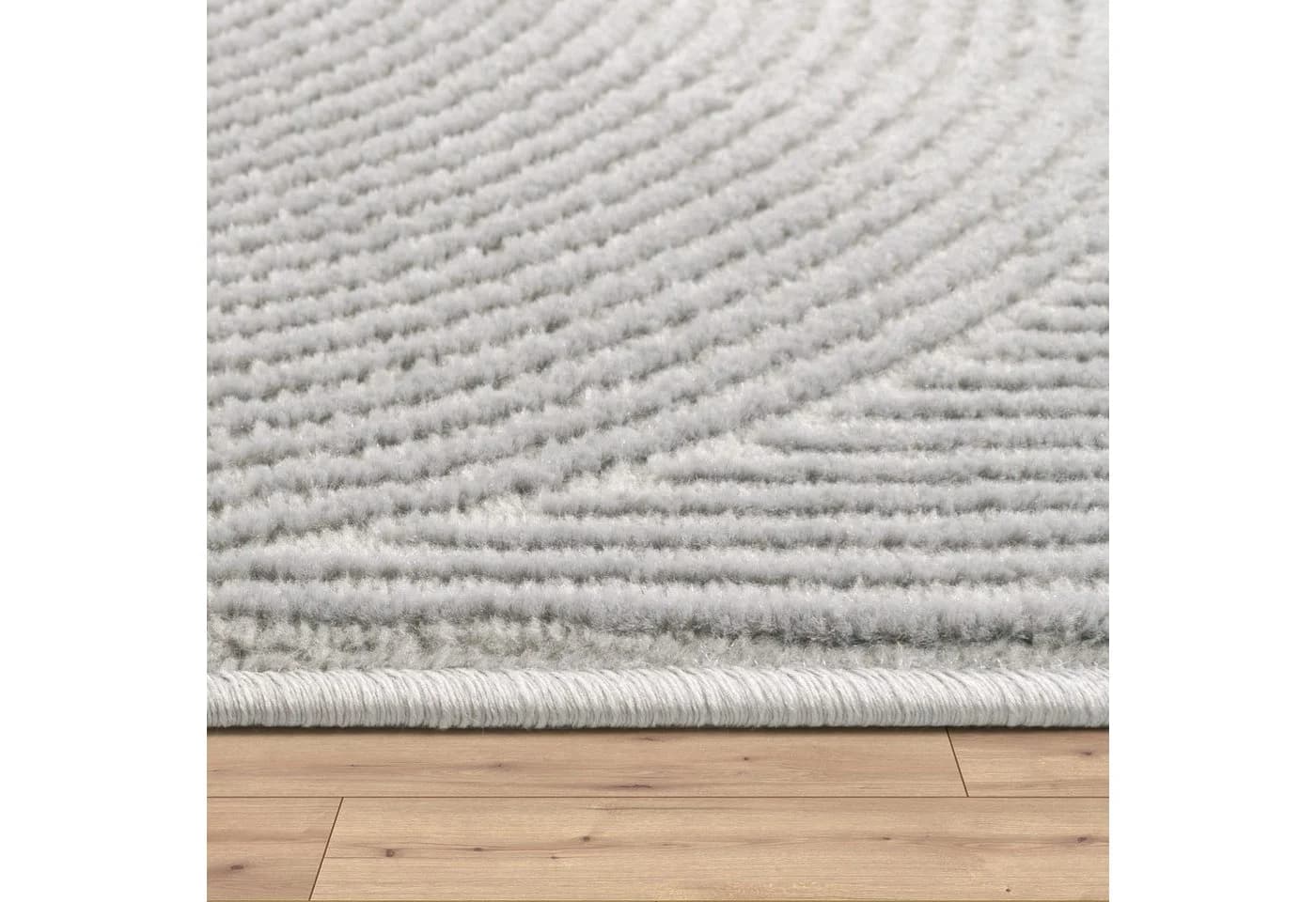 TT Home Teppich Kurzflor Anthrazit Skandinavisch Unifarben - Bild 3