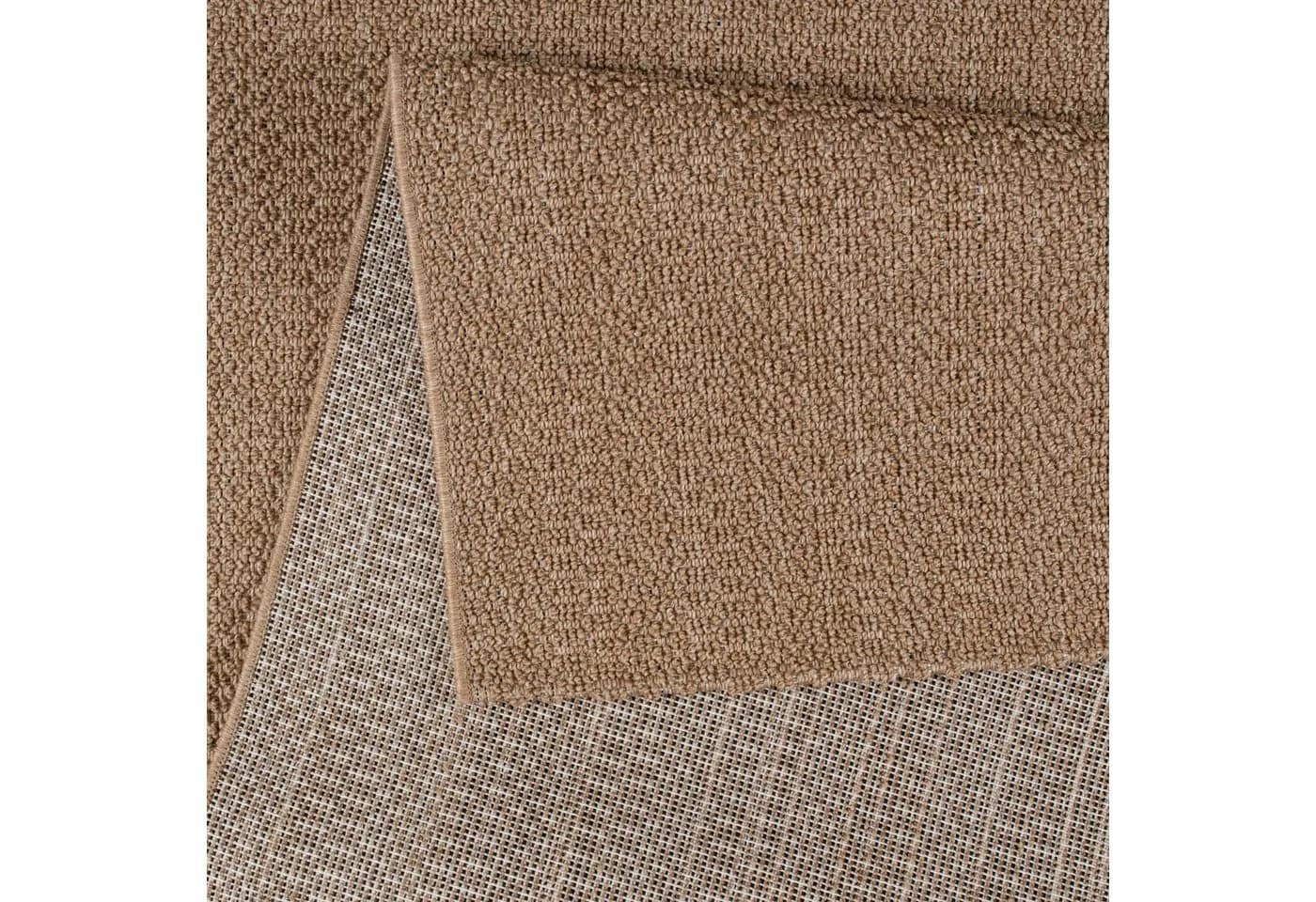 TT Home Teppich Rechteckig Beige Polypropylen Jute - Bild 3