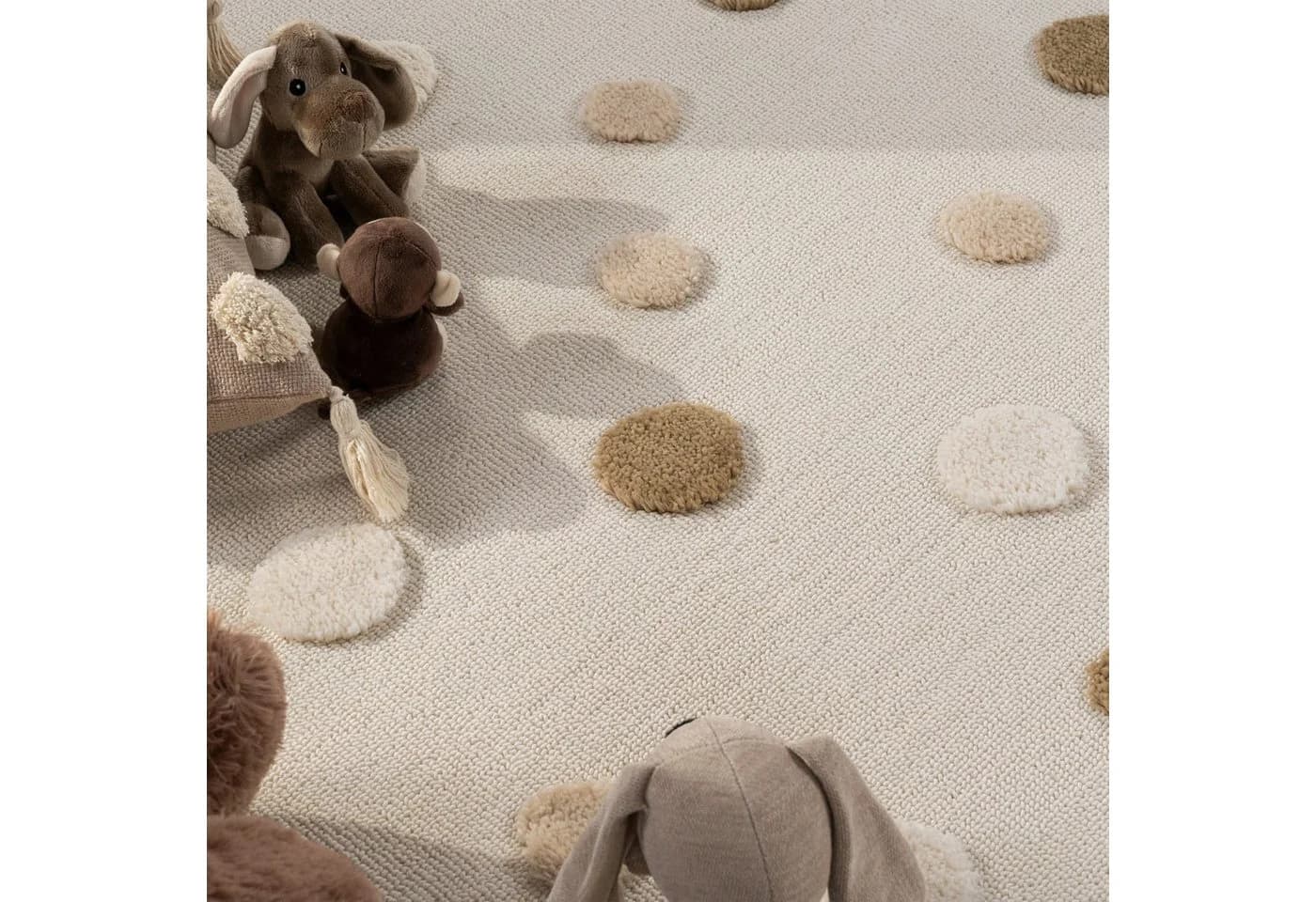 TT Home Kinderteppich Rund Cremefarben - Bild 4