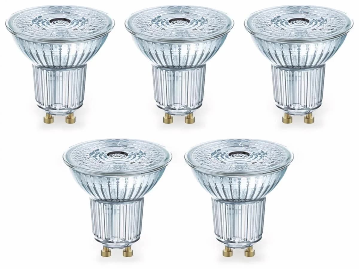 OSRAM LED-Reflektor GU10 4,3W 36° 2.700K 350lm 5er