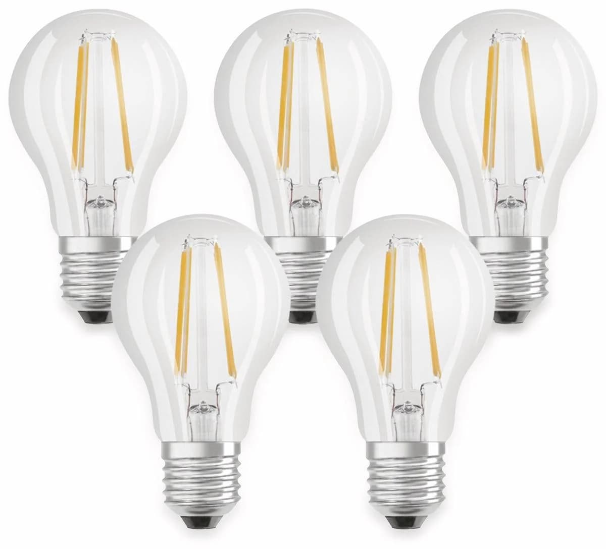 OSRAM LED-Lampe E27 Classic Filament 7W 5er Pack