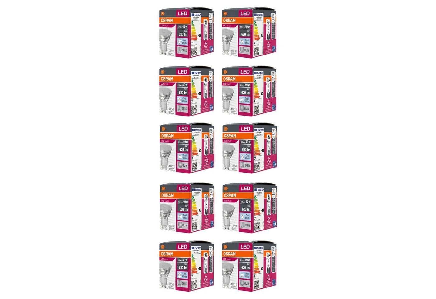 Osram LED VALUE PAR16 Neutralweiß GU10 6,9W (10er-Pack) - Bild 2