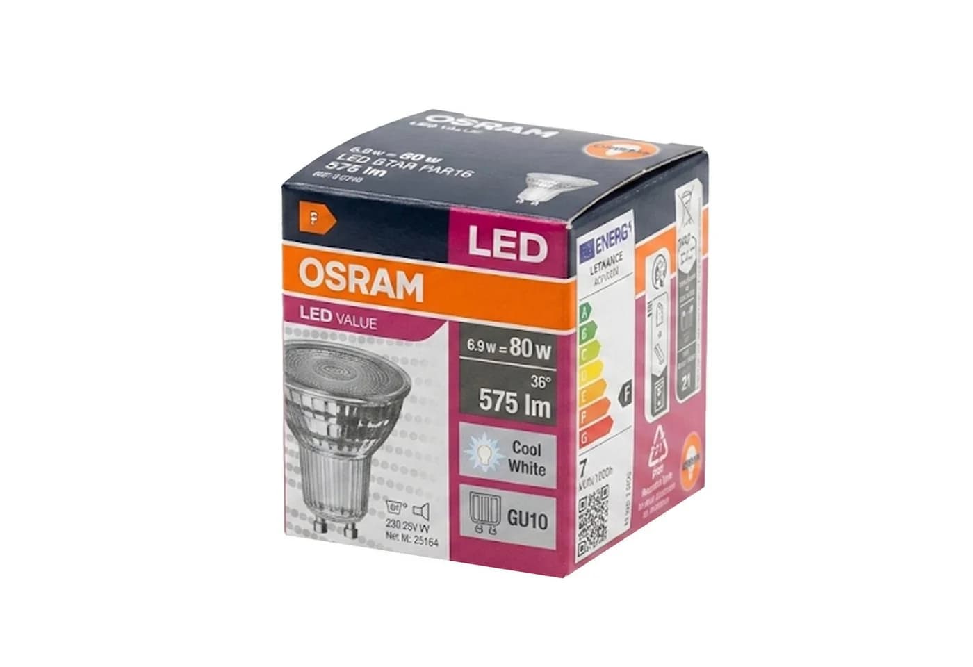Osram LED STAR PAR16 6,9W/840 GU10 Kaltweiß 60° 10er-Pack - Bild 2
