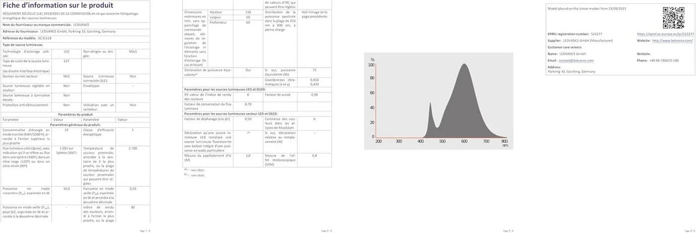 Osram LED-Leuchtmittel 11W Warmweiß E27