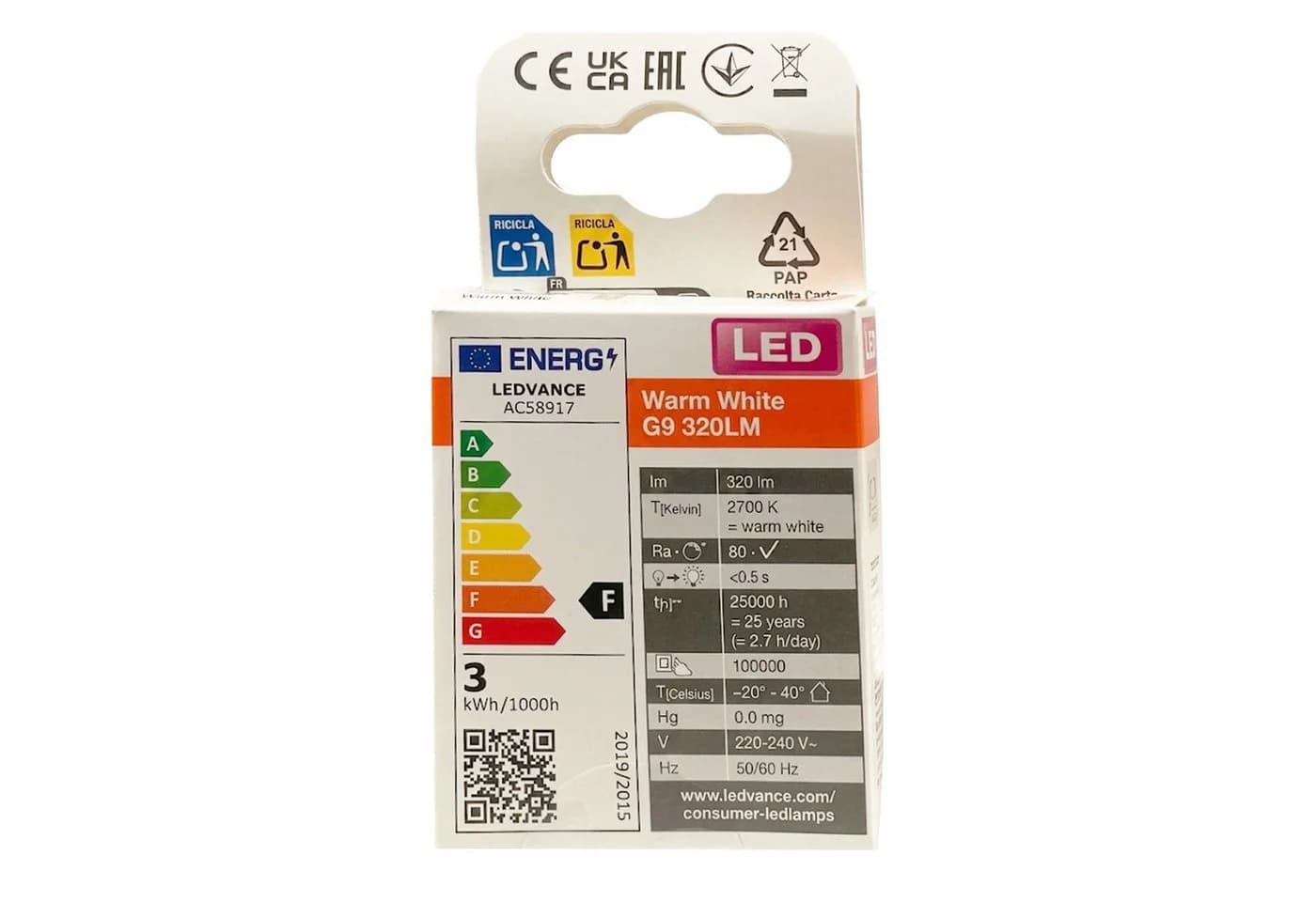 Osram LEDPIN30D CL 3W/827 G9 Dimmbar Warmweiß 6er-Pack - Bild 3