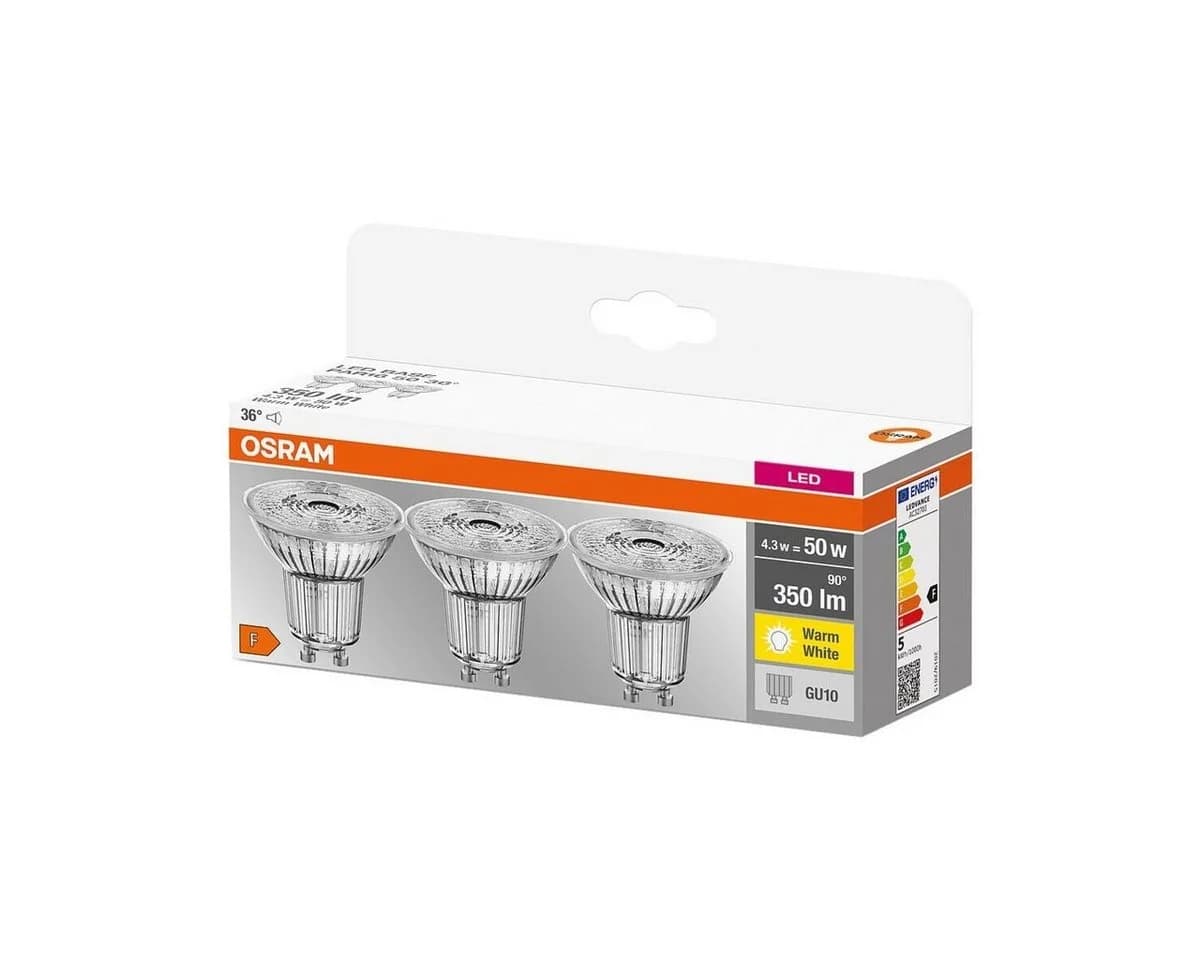 Osram LED-Leuchtmittel Base Par16 GU10 3er Pack Warmweiß - Bild 3