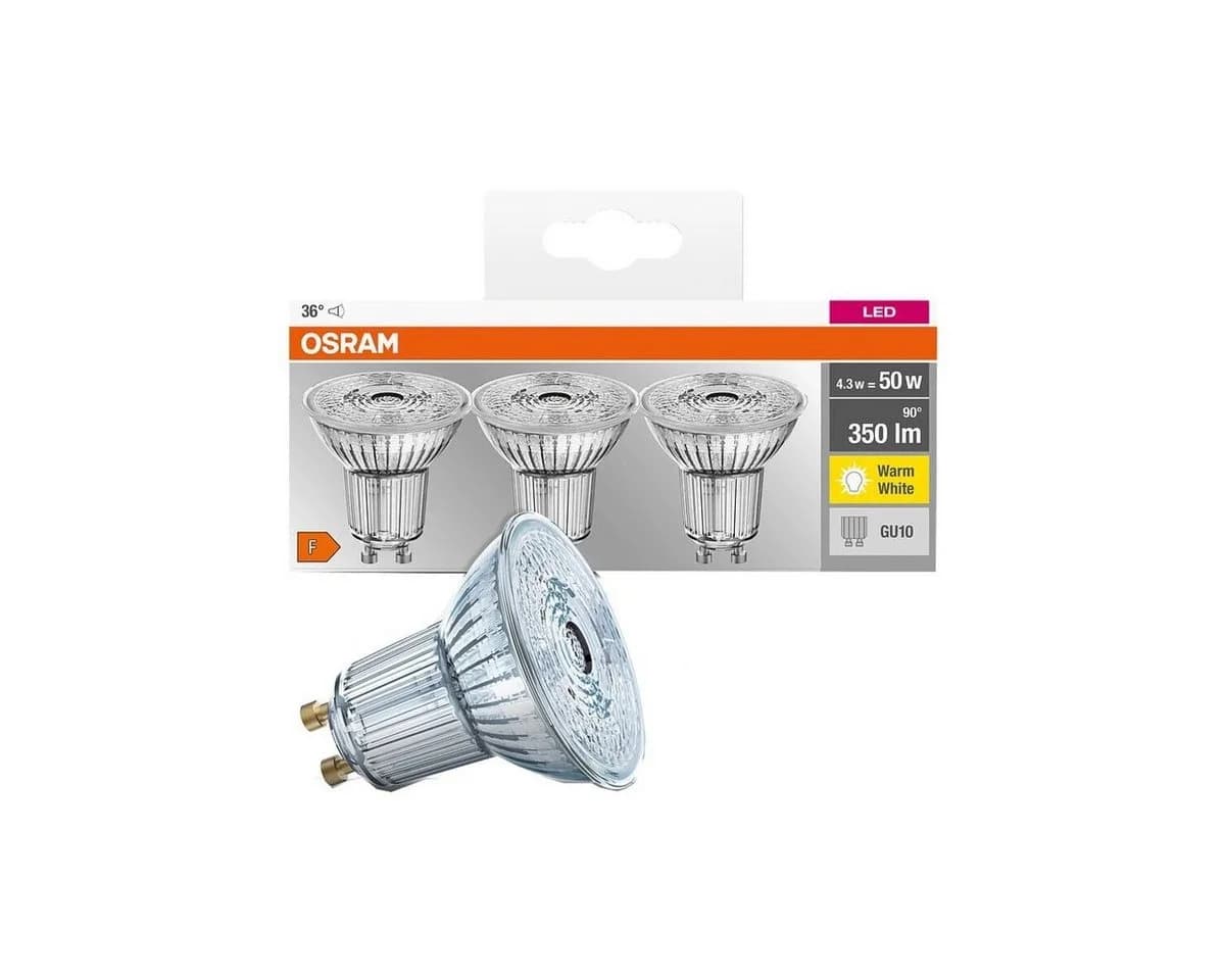 Osram LED-Leuchtmittel Base Par16 GU10 3er Pack Warmweiß - Bild 4