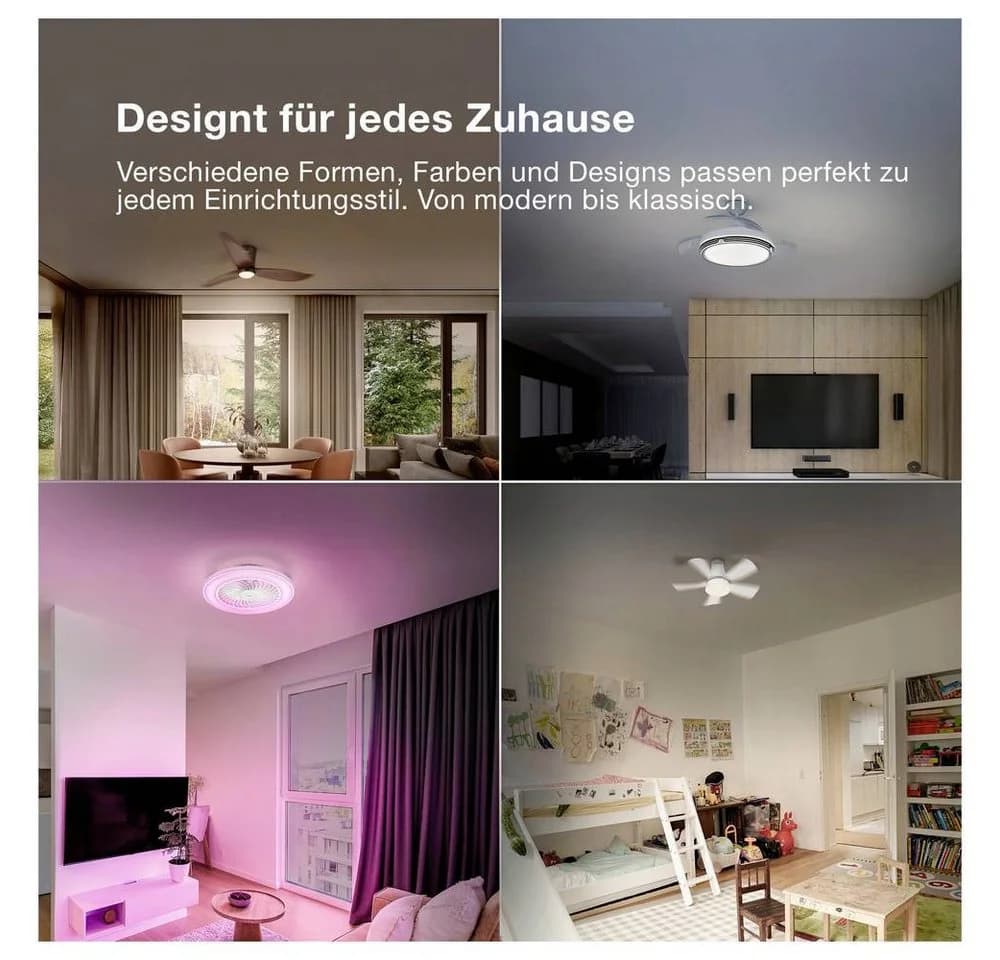 Osram Deckenventilator Leste 445mm mit LED & Fernbedienung - Bild 4