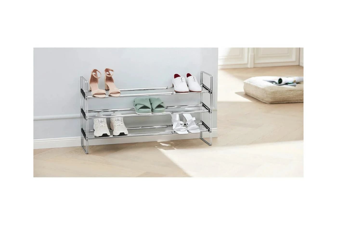 Livarno Home Schuhregal Ausziehbar Verchromt