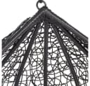 HOME DELUXE Hängesessel CIELO Polyrattan Grau - Korb mit Kissen Bild 5
