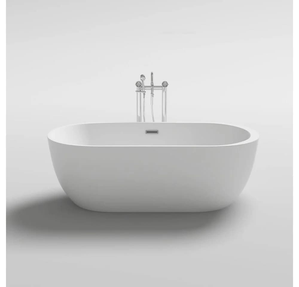 HOME DELUXE Freistehende Badewanne CODO Weiß Gehärtetes Acryl - Bild 5