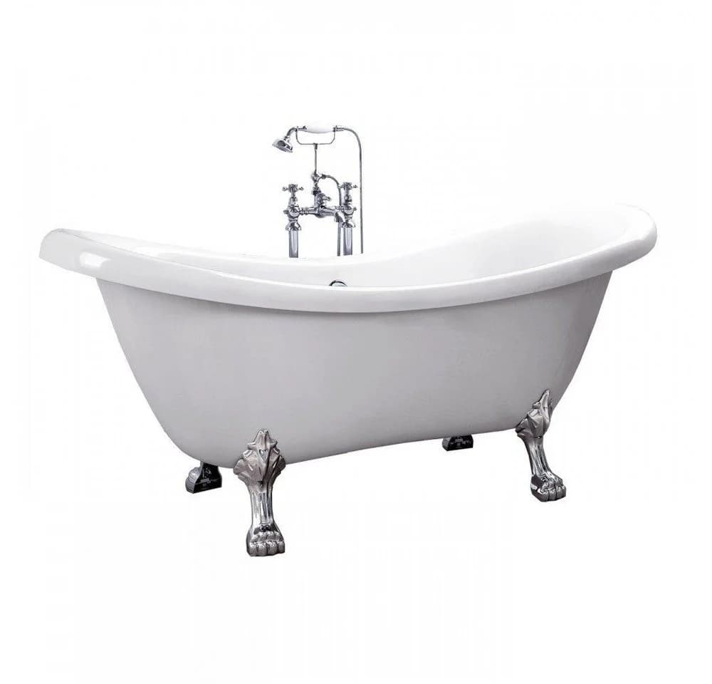 HOME DELUXE Freistehende Badewanne FAMA mit Überlaufschutz & Siphon - Bild 3