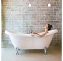 HOME DELUXE Freistehende Badewanne FAMA mit Überlaufschutz & Siphon Bild 5