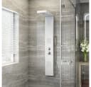HOME DELUXE Duschpaneel CASCATA Weiß mit Tropenbrause und Thermostat Bild 2