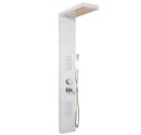 HOME DELUXE Duschpaneel CASCATA Weiß mit Tropenbrause und Thermostat Bild 3