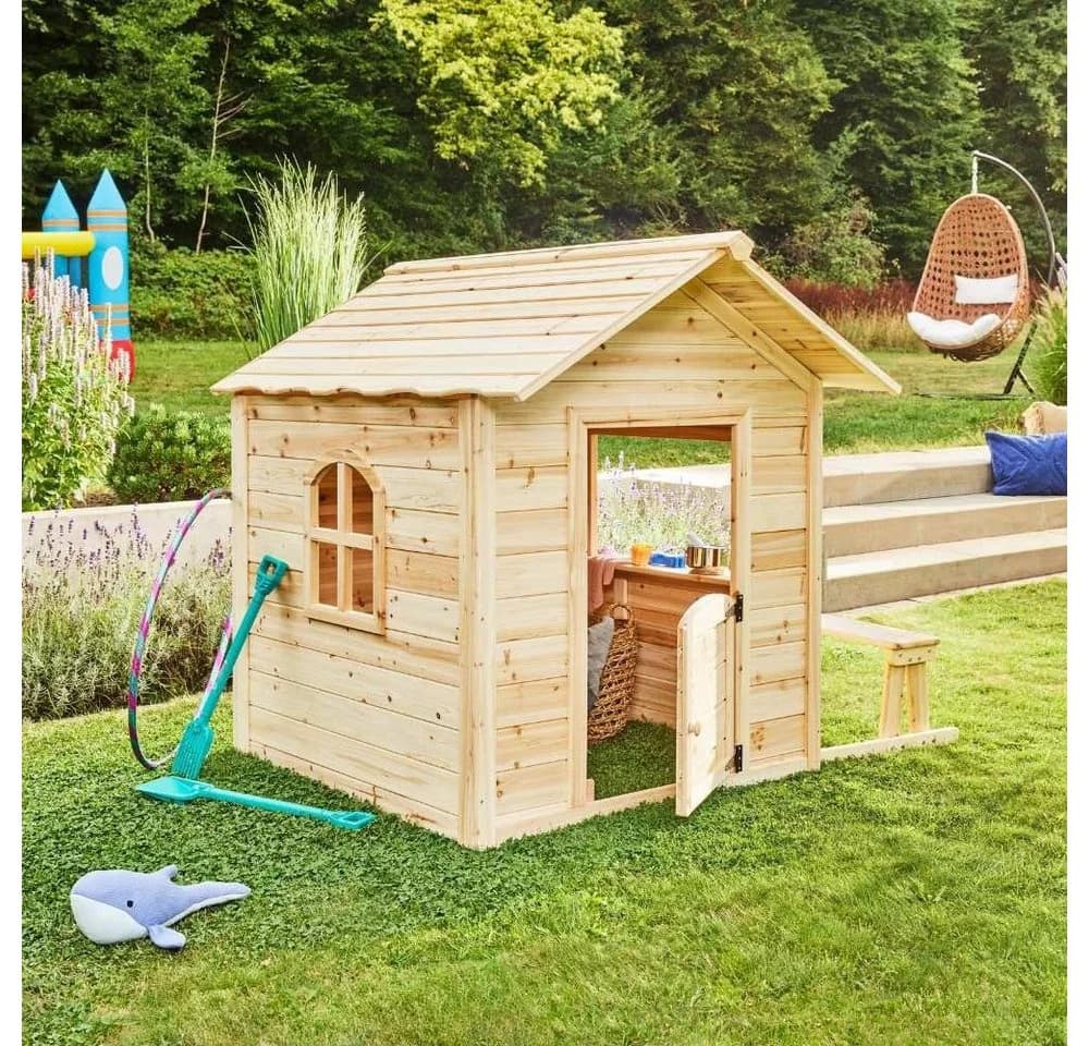 Home Deluxe Spielhaus Der große Palast natur mit Bank - Bild 2