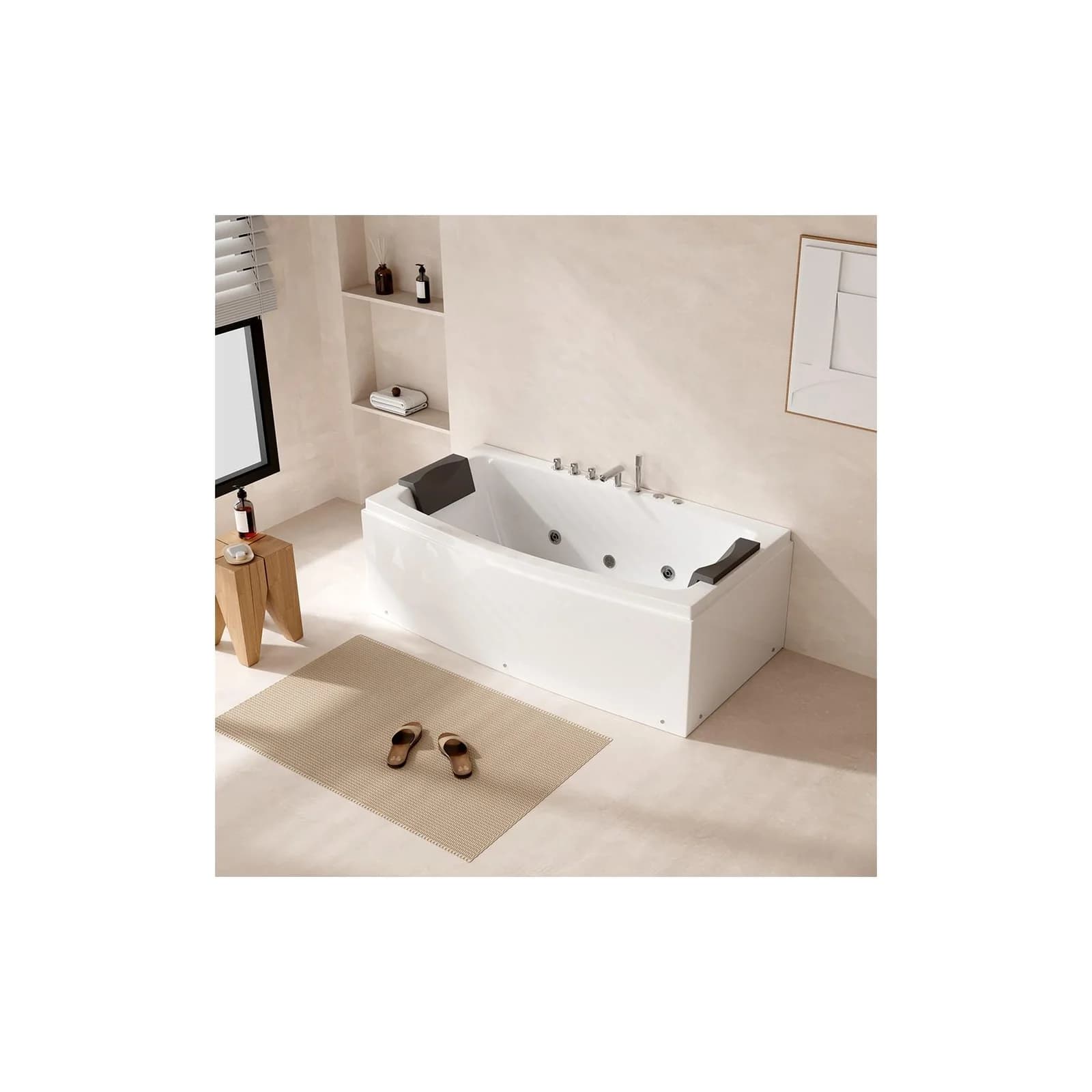 HOME DELUXE Whirlpool Badewanne NOOR