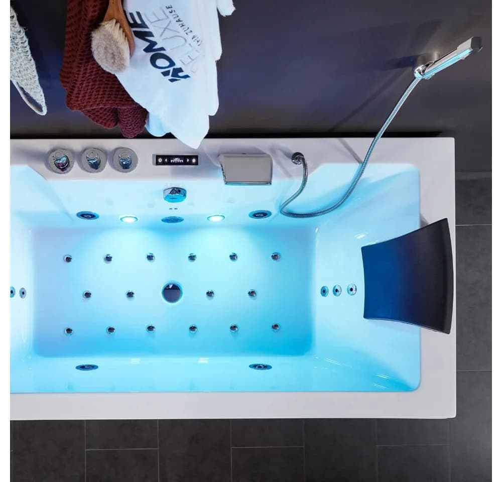 HOME DELUXE Whirlpool-Badewanne LAGUNA PURE 180x90cm - Bild 5