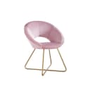 HOME DELUXE Samtstuhl SELESA Rosa Gold Esszimmerstuhl Bild 2