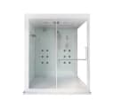 HOME DELUXE Dampfdusche DESIGN XL Weiß mit LED & Dampfsauna Bild 2